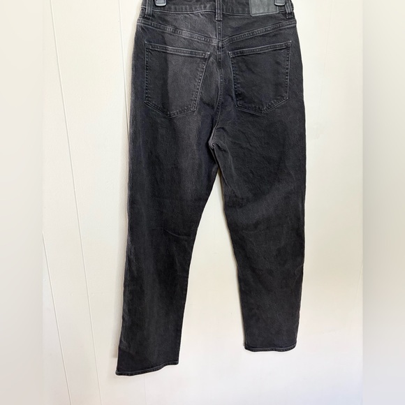Madewell black wash curvy 90s straight jeans size 27 - Picture 6 of 8